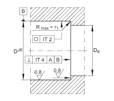 推力角接觸球軸承 ZKLF1255-2Z, 雙向，螺釘安裝，兩側(cè)間隙密封