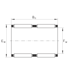 滾針及保持架組件 K60X66X33-ZW, 根據(jù) DIN 5405-1/ ISO 3030 標準，雙列