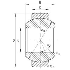 關(guān)節(jié)軸承 GE6-FO, 根據(jù) DIN ISO 12 240-1 標準，需維護