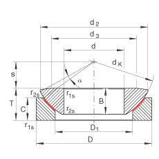推力關(guān)節(jié)軸承 GE30-AW, 根據(jù) DIN ISO 12 240-3 標(biāo)準(zhǔn)，免維護(hù)