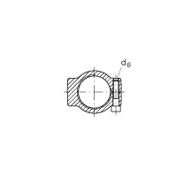 液壓桿端軸承 GIHRK100-DO, 根據(jù) DIN ISO 12 240-4 標(biāo)準(zhǔn)，帶右旋螺紋夾緊裝置，需維護(hù)