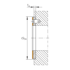 推力墊圈 EGW18-E40-B, 推力墊圈，免維護(hù)，帶銅襯