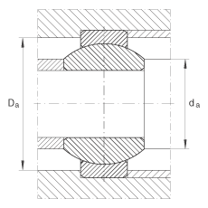 關(guān)節(jié)軸承 GE6-FO, 根據(jù) DIN ISO 12 240-1 標準，需維護