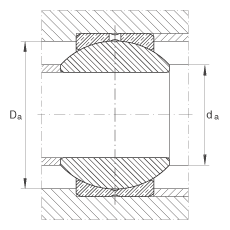 關(guān)節(jié)軸承 GE20-PB, 根據(jù) DIN ISO 12 240-1 標準，尺寸系列 K，需維護